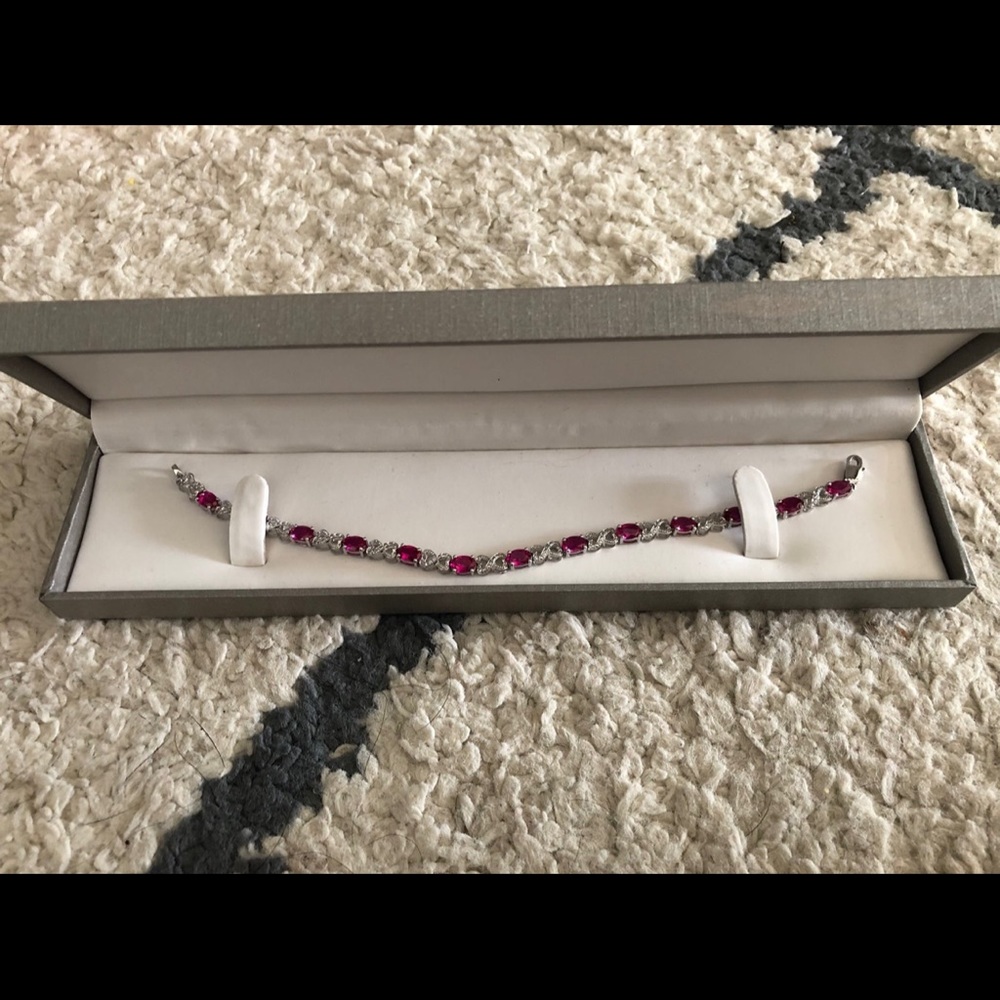 Ruby Tennis Bracelet